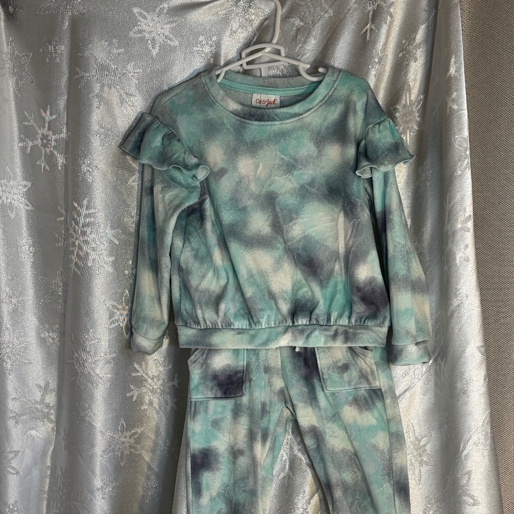 4T Kids Cat&Jack Velour Track Suit